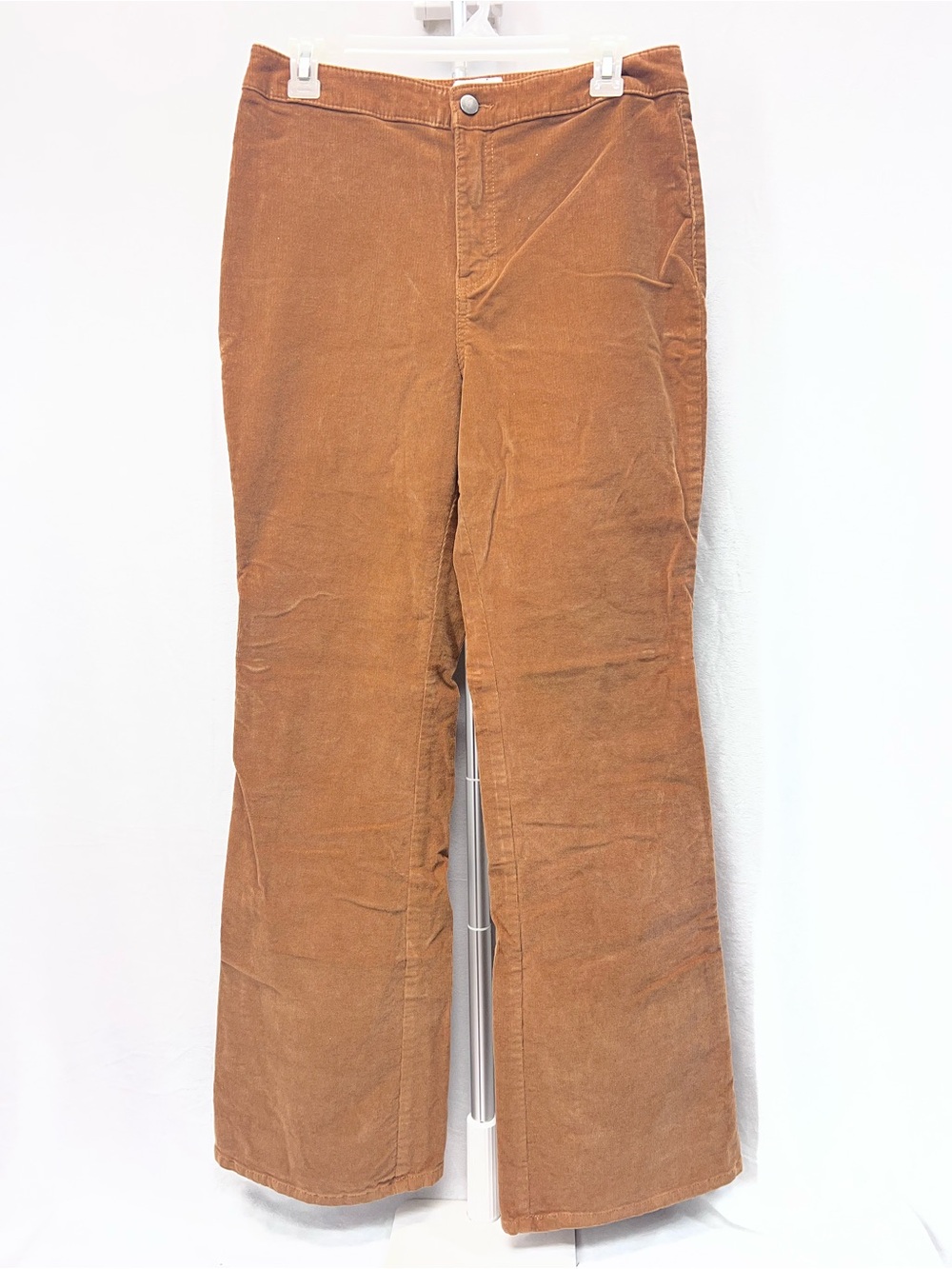 True Craft Women’s Corduroy Pants in Rust Brown with glitter accent 100% cotton